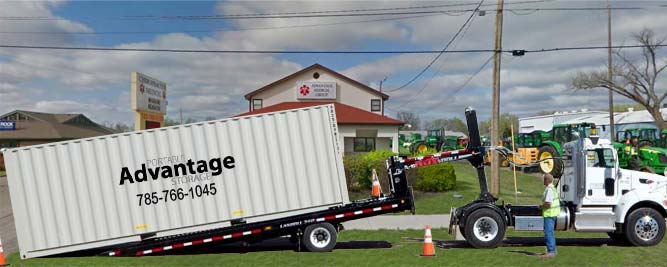 Portable Storage Unit being delivered to your site